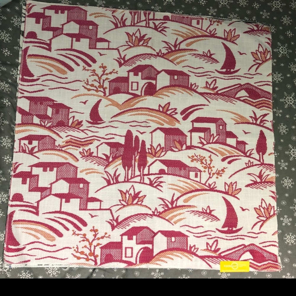 Red Thibaut Landmark Fabric